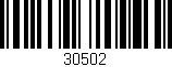 Código de barras (EAN, GTIN, SKU, ISBN): '30502'