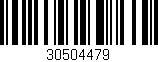 Código de barras (EAN, GTIN, SKU, ISBN): '30504479'