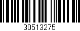 Código de barras (EAN, GTIN, SKU, ISBN): '30513275'