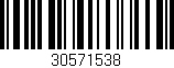 Código de barras (EAN, GTIN, SKU, ISBN): '30571538'