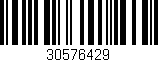 Código de barras (EAN, GTIN, SKU, ISBN): '30576429'