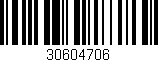 Código de barras (EAN, GTIN, SKU, ISBN): '30604706'