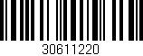 Código de barras (EAN, GTIN, SKU, ISBN): '30611220'