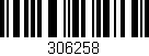 Código de barras (EAN, GTIN, SKU, ISBN): '306258'