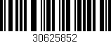 Código de barras (EAN, GTIN, SKU, ISBN): '30625852'