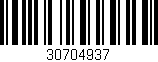 Código de barras (EAN, GTIN, SKU, ISBN): '30704937'
