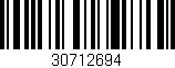 Código de barras (EAN, GTIN, SKU, ISBN): '30712694'