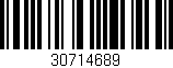 Código de barras (EAN, GTIN, SKU, ISBN): '30714689'