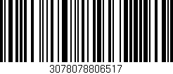 Código de barras (EAN, GTIN, SKU, ISBN): '3078078806517'