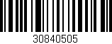 Código de barras (EAN, GTIN, SKU, ISBN): '30840505'