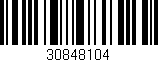 Código de barras (EAN, GTIN, SKU, ISBN): '30848104'