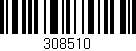 Código de barras (EAN, GTIN, SKU, ISBN): '308510'
