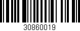 Código de barras (EAN, GTIN, SKU, ISBN): '30860019'