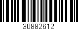 Código de barras (EAN, GTIN, SKU, ISBN): '30882612'
