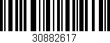 Código de barras (EAN, GTIN, SKU, ISBN): '30882617'