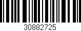 Código de barras (EAN, GTIN, SKU, ISBN): '30882725'