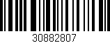 Código de barras (EAN, GTIN, SKU, ISBN): '30882807'