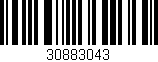 Código de barras (EAN, GTIN, SKU, ISBN): '30883043'
