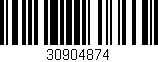 Código de barras (EAN, GTIN, SKU, ISBN): '30904874'