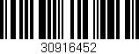 Código de barras (EAN, GTIN, SKU, ISBN): '30916452'