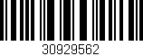 Código de barras (EAN, GTIN, SKU, ISBN): '30929562'