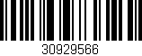 Código de barras (EAN, GTIN, SKU, ISBN): '30929566'
