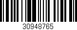 Código de barras (EAN, GTIN, SKU, ISBN): '30948765'