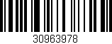 Código de barras (EAN, GTIN, SKU, ISBN): '30963978'