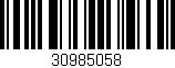 Código de barras (EAN, GTIN, SKU, ISBN): '30985058'