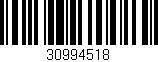 Código de barras (EAN, GTIN, SKU, ISBN): '30994518'