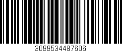 Código de barras (EAN, GTIN, SKU, ISBN): '3099534487606'