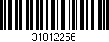 Código de barras (EAN, GTIN, SKU, ISBN): '31012256'