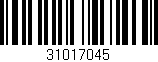 Código de barras (EAN, GTIN, SKU, ISBN): '31017045'