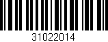 Código de barras (EAN, GTIN, SKU, ISBN): '31022014'