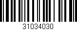 Código de barras (EAN, GTIN, SKU, ISBN): '31034030'
