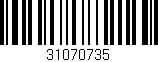 Código de barras (EAN, GTIN, SKU, ISBN): '31070735'