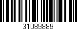 Código de barras (EAN, GTIN, SKU, ISBN): '31089889'