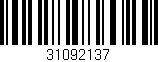 Código de barras (EAN, GTIN, SKU, ISBN): '31092137'