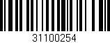 Código de barras (EAN, GTIN, SKU, ISBN): '31100254'