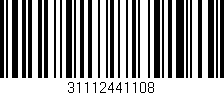 Código de barras (EAN, GTIN, SKU, ISBN): '31112441108'