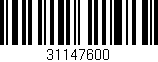 Código de barras (EAN, GTIN, SKU, ISBN): '31147600'