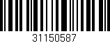Código de barras (EAN, GTIN, SKU, ISBN): '31150587'