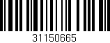 Código de barras (EAN, GTIN, SKU, ISBN): '31150665'