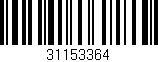 Código de barras (EAN, GTIN, SKU, ISBN): '31153364'
