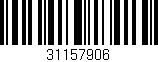 Código de barras (EAN, GTIN, SKU, ISBN): '31157906'