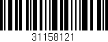 Código de barras (EAN, GTIN, SKU, ISBN): '31158121'