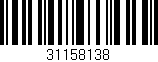 Código de barras (EAN, GTIN, SKU, ISBN): '31158138'