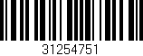 Código de barras (EAN, GTIN, SKU, ISBN): '31254751'