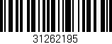 Código de barras (EAN, GTIN, SKU, ISBN): '31262195'