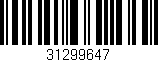 Código de barras (EAN, GTIN, SKU, ISBN): '31299647'